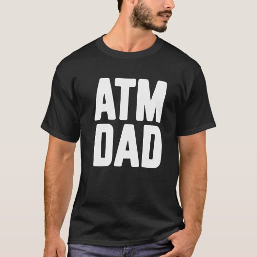 Neuer Erstmaliger Daddy wird Papa per ATM T-Shirt (Vorderseite)