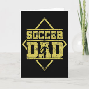 Neuer erstmaliger Vater, der zum Soccer Daddy Da1  Karte