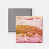 Neuer Erzengel, Russland (Sitka) Gemäldemagnet Magnet (Vorderseite/Rückseite)