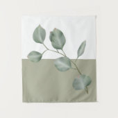 Neuer Eukalyptus-Colorblock Wandteppich (Vorderseite)