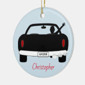 Neuer Fahrer auf der rechten Seite Boy Keramik Ornament (Links)