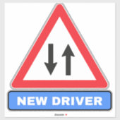 Neuer Fahrer auf der Straße (Autowarnsystem) Aufkleber (Blatt)