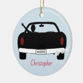 Neuer Fahrer-Jugendjunge personalisiert Keramikornament (Links)