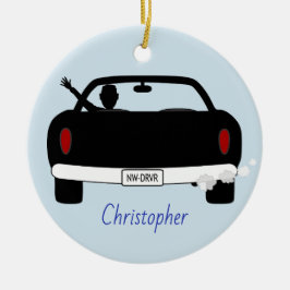 Neuer Fahrer-Mann personalisiert Keramikornament