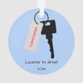 Neuer Fahrer rechts - Junge Ornament (Rückseite)