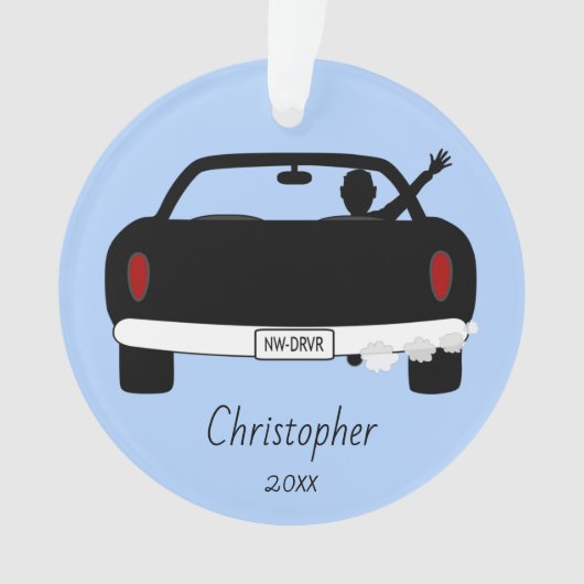 Neuer Fahrer rechts - Junge Ornament (Vorderseite)