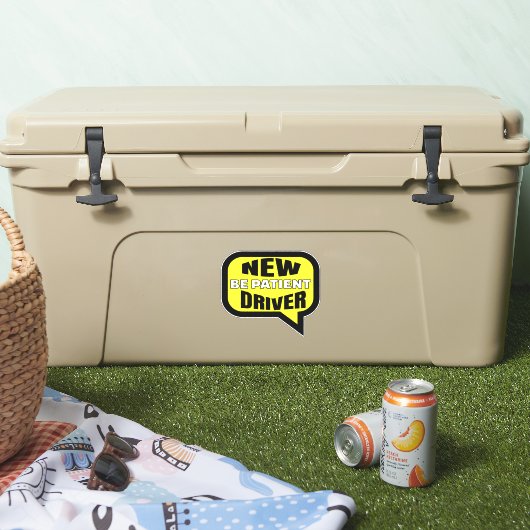 Neuer Fahrer soll geduldig sein Aufkleber (Kühler)
