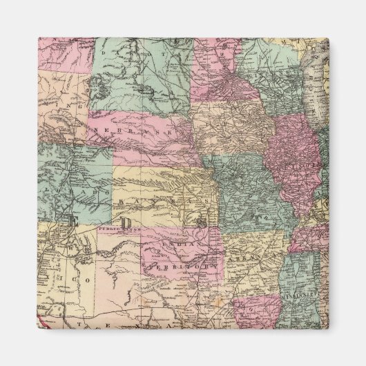 Neuer Fahrplan für die Eisenbahn in den Staaten Magnet (Vorne)