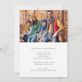 Neuer Fleck des Woods Family Foto Moving Ankündigung (Rückseite)