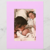 Neuer Flyer für die Ankündigung von Baby (Hinten)
