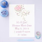 Neuer Flyer für die Ankündigung von Baby (Einzeln)