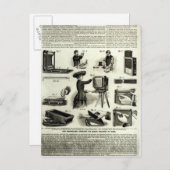 Neuer fotografischer Apparat Postkarte (Vorne/Hinten)