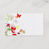 Neuer Frühling - besonders angefertigt Visitenkarte (Rückseite)