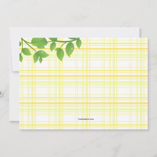 Neuer Frühling Einladung (Rückseite)