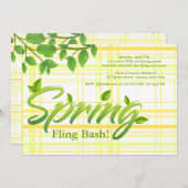 Neuer Frühling Einladung (Vorne/Hinten)