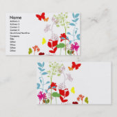 Neuer Frühling Visitenkarte (Vorne/Hinten)