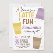 Neuer Fun Coffee Geburtstag Einladung (Vorderseite)