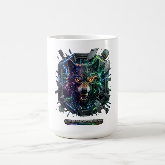Neuer futuristischer Roboter-Prädator  Kaffeetasse (Mittel)