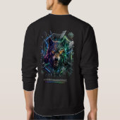 Neuer futuristischer Roboter-Prädator Sweatshirt (Rückseite)