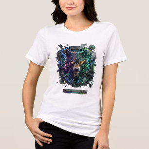 Neuer futuristischer Roboter-Prädator Tri-Blend Shirt