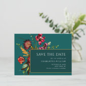 Neuer Garten Blumen Hochzeit QR-Code Save The Date (Stehend Vorderseite)