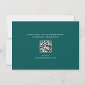 Neuer Garten Blumen Hochzeit QR-Code Save The Date (Rückseite)