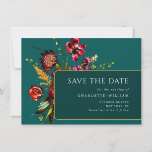 Neuer Garten Blumen Hochzeit QR-Code Save The Date
