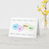 Neuer Geborener Baby Boy Personalisiert Karte (Gelbe Blume)