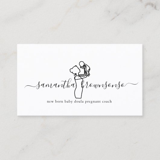 Neuer geborener Dogentrainer Visitenkarte (Vorderseite)