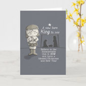 Neuer Geborener König Karte (Gelbe Blume)