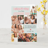 Neuer Geburtstag jeden Alters | 7 FotoCollage Karte (Gelbe Blume)