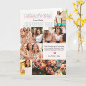 Neuer Geburtstag jeden Alters | 7 FotoCollage Karte (Gelbe Blume)