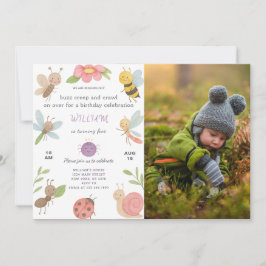 Neuer Geburtstagsaufenthalt mit Foto Einladung