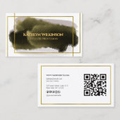 Neuer geometrischer QR-Code Beruflich Visitenkarte (Vorne/Hinten)