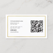 Neuer geometrischer QR-Code Beruflich Visitenkarte (Rückseite)