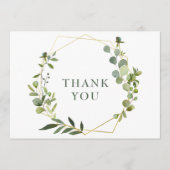 Neuer geometrischer Rahmen Dankeskarte (Vorderseite)