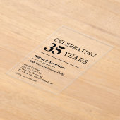 Neuer Geschäftsjubiläum Acryleinladungen (Ablage )