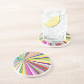 Neuer gestreifter Hintergrund Getränkeuntersetzer (Seite)