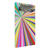 Neuer gestreifter Hintergrund Mini Klemmbrett (Schrägansicht)