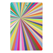 Neuer gestreifter Hintergrund Mini Klemmbrett (Rückseite)