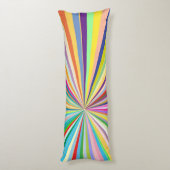 Neuer gestreifter Hintergrund Seitenschläferkissen (Rückseite (Vertikal))