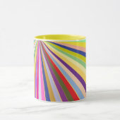 Neuer gestreifter Hintergrund Tasse (Zentrum)