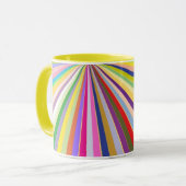 Neuer gestreifter Hintergrund Tasse (Vorderseite Links)