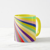 Neuer gestreifter Hintergrund Tasse (VorderseiteRechts)