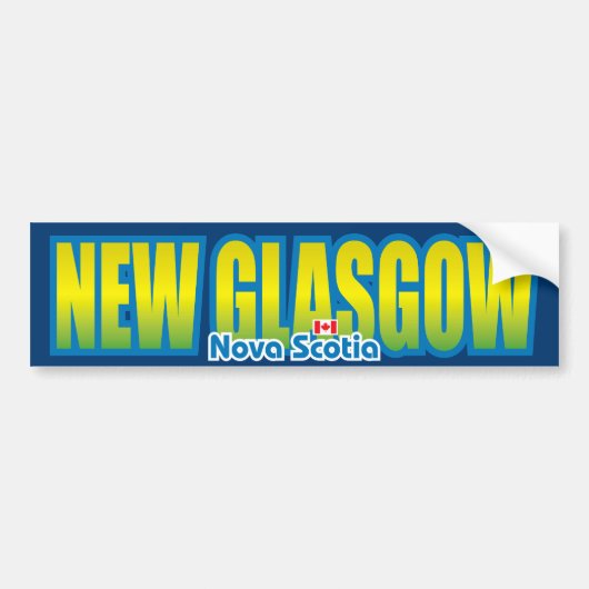 Neuer Glasgow-Stoßdämpfer Autoaufkleber (Vorne)