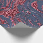 neuer Glitzer aus Wirblem Marmor 2 Geschenkpapier (Ecke)