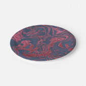 neuer Glitzer aus Wirblem Marmor 2 Pappteller (Schrägansicht)