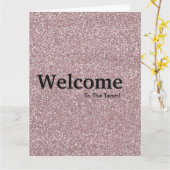 Neuer Glitzer für Mitarbeiterwillkommen Karte (Gelbe Blume)