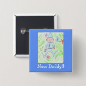 neuer Gnome, neuer Vati!! Button (Vorne & Hinten)