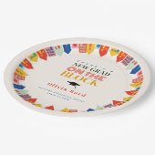 Neuer Grad auf dem Abschluss Blockhäuser Pappteller (Schrägansicht)